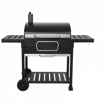Charcoal Grill Built for Large Gatherings, 746 Sq In Cooking Space, Adjustable Pan, Lid Thermometer